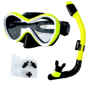 Kids Snorkel Set Diving Mask Swimming Goggles with Nose Cover Scuba Mask